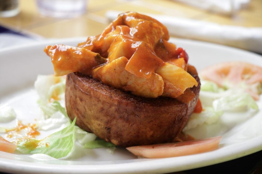 Puerto Rico.  Things To Do.  
Snapper Mofongo at El Patio De Sam