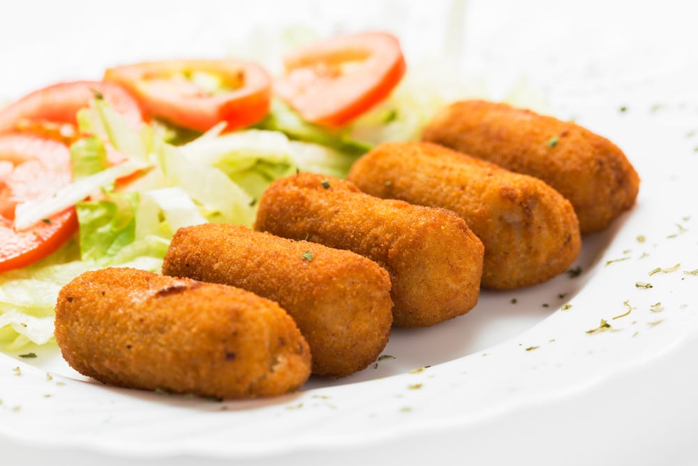 Things to Do In Puerto Rico.  croquettes with salad