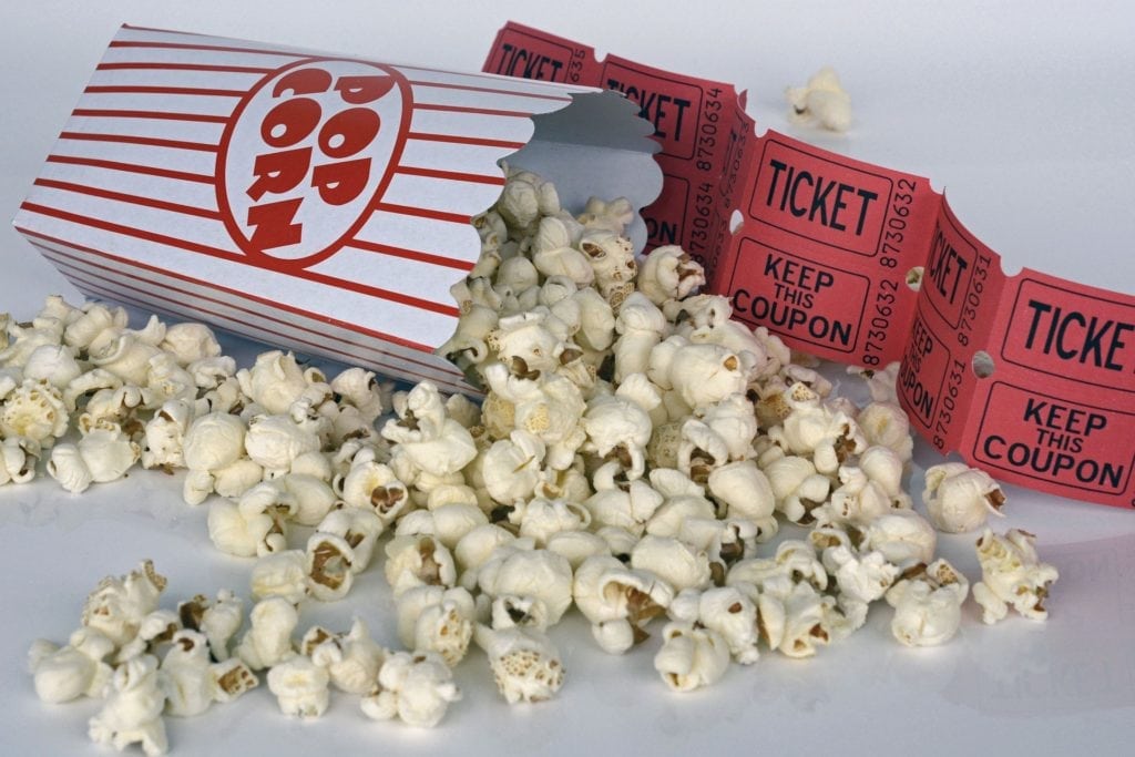 Things to Do In Puerto Rico.  popcorn and movie tickets