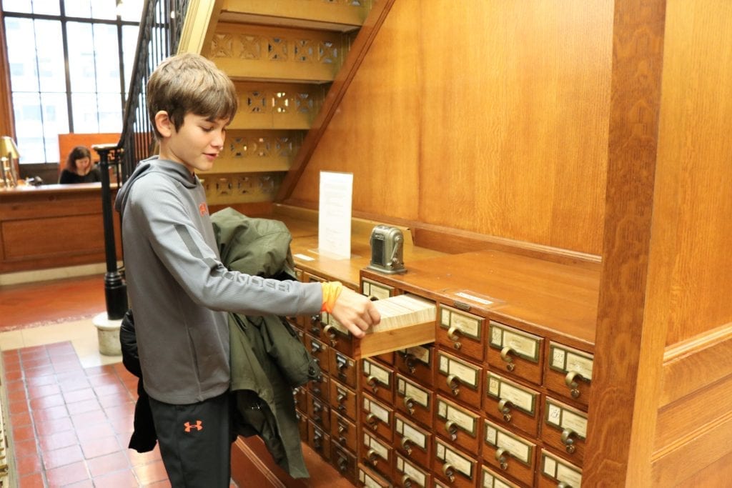 New York City Library Card Catalog
New York Christmas Vacation