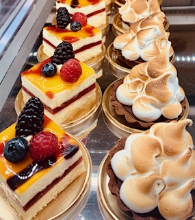 Desserts on display at Eataly at 9/11 in New York City
New York Christmas Vacation